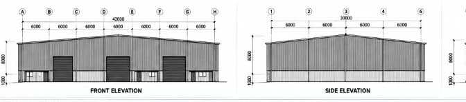 Front & side elevations