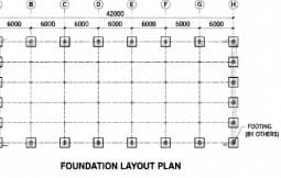 Foundation layout plan